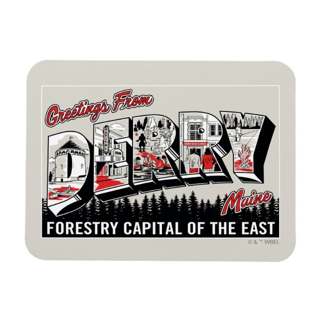 Magnet Flexible Salutation De Derry Maine (Horizontal)