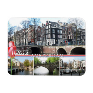 Magnet Flexible Salutations de Hollande - Amsterdam Flexible Magne