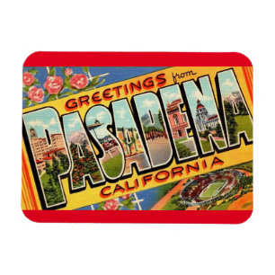 Magnet Flexible Salutations de Pasadena California aimant