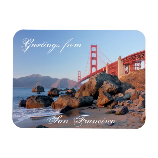 Magnet Flexible Salutations de San Francisco (Horizontal)