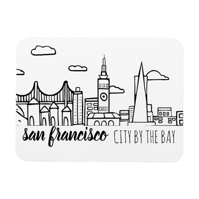 Magnet Flexible San Francisco Skyline (Horizontal)