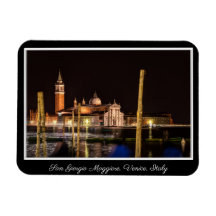 San Giorgio Maggiore à la nuit, Venise, Italie