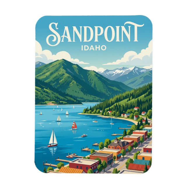Magnet Flexible Sandpoint Idaho (Vertical)