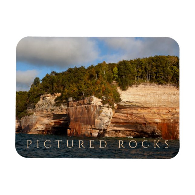 Magnet Flexible Sandstone Bluffs, Lac Supérieur, Rocks Pictures (Horizontal)