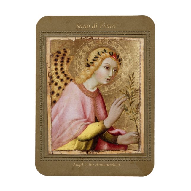 Magnet Flexible Sano di Pietro Annonciation angel CC0747 Sienese (Vertical)