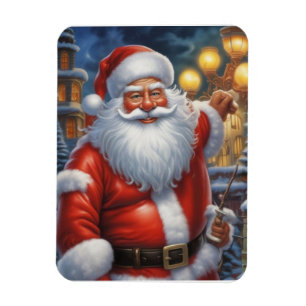 Magnet Flexible Santa Clause Joyeux Noël Bonne année