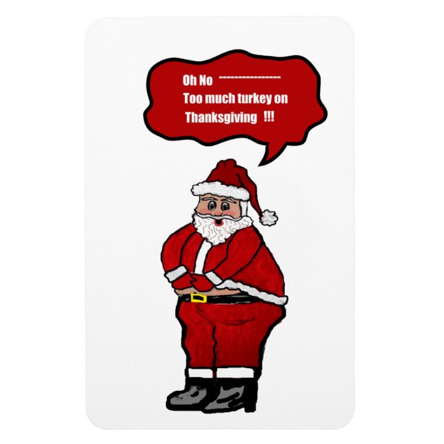 Magnet Flexible Santa Clause/Vers beaucoup de Turquie (Vertical)