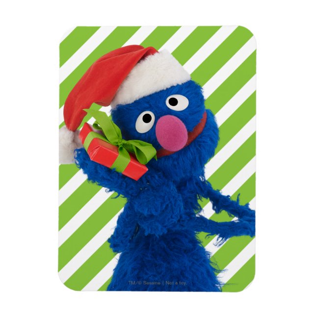 Magnet Flexible Santa Hat Grover (Vertical)