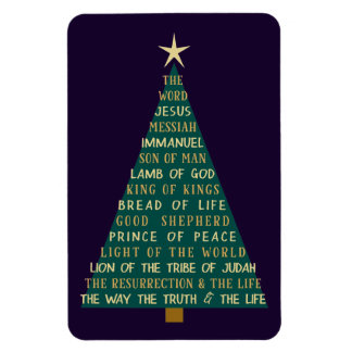 Magnet Flexible Sapin de Noël des Noms de Jésus