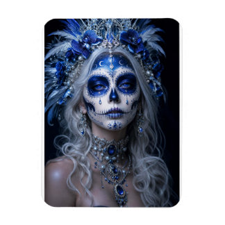Magnet Flexible Sapphire Moon Calavera – Bleu Céleste