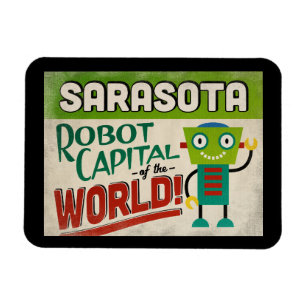 Magnet Flexible Sarasota Florida Robot - Vintage amusant