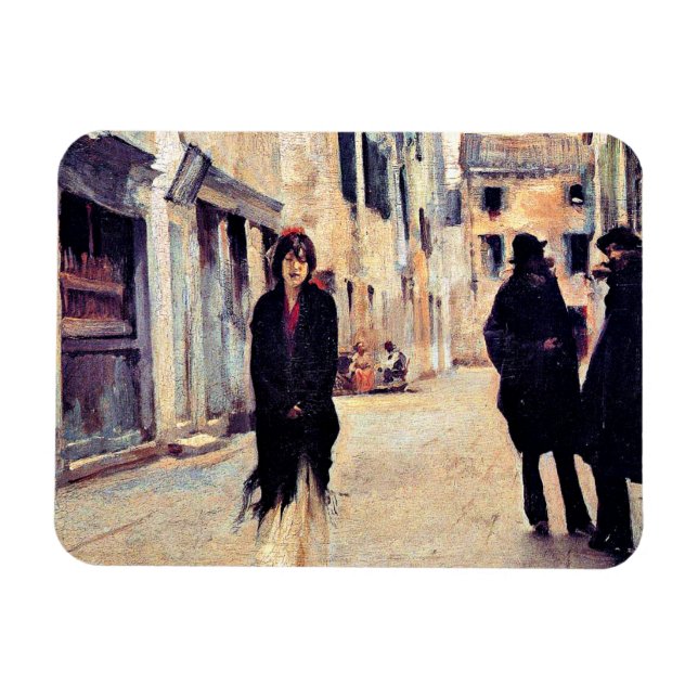 Magnet Flexible Sargent - Rue à Venise, beaux-arts (Horizontal)