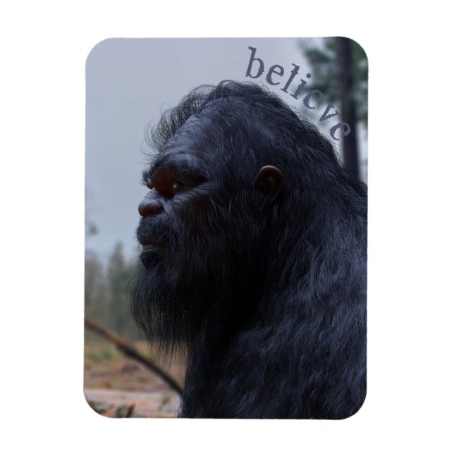 Magnet Flexible sasquatch bigfoot (Vertical)