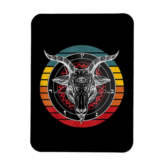 Magnet Flexible Satan Goat, Don de chèvre (Vertical)
