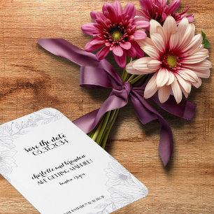 Magnet Flexible "Save the date" pour mariage