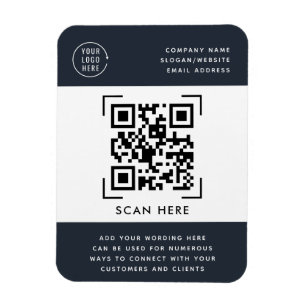 Magnet Flexible Scan de code QR Logo commercial promotionnel