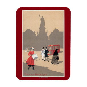 Magnet Flexible Scène d'art déco de Place de la Republique