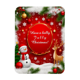 Magnet Flexible Scène de fêtes de Noël