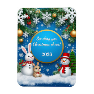 Magnet Flexible Scène de fêtes de Noël