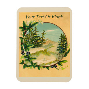 Magnet Flexible Scène de montagne rustique