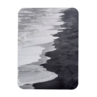 Scène de plage en noir et blanc