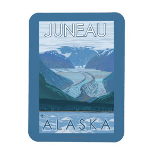 Magnet Flexible Scène glaciaire - Juneau, Alaska