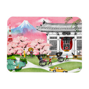 Magnet Flexible Scène japonaise
