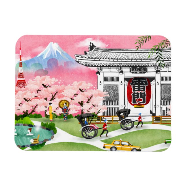 Magnet Flexible Scène japonaise (Horizontal)