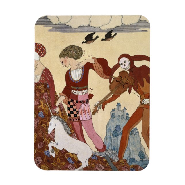 Magnet Flexible Scène médiévale par Georges Barbier (Vertical)