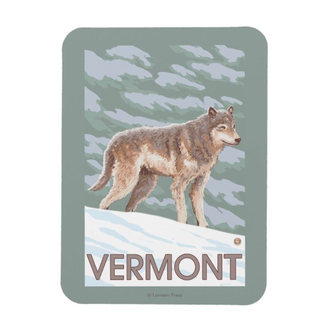 Magnet Flexible Scène VermontWolf (Vertical)