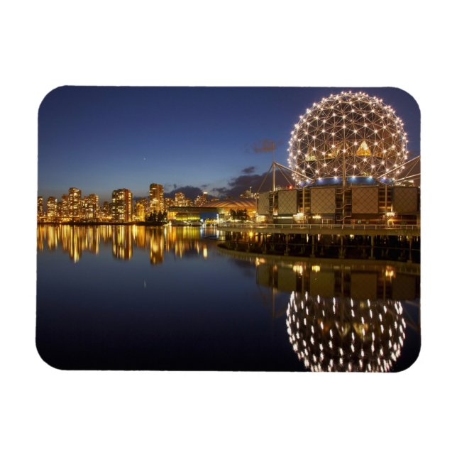 Magnet Flexible Science World et CBD reflété dans False Creek, (Horizontal)