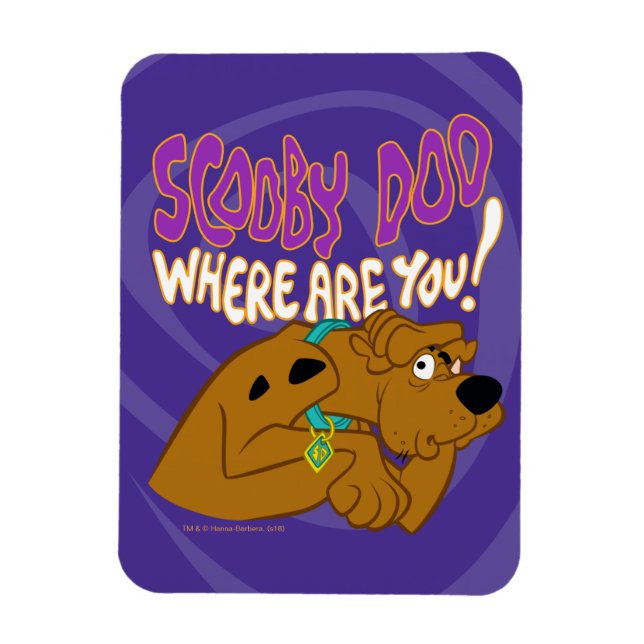 Magnet Flexible Scooby-Doo effrayé (Vertical)