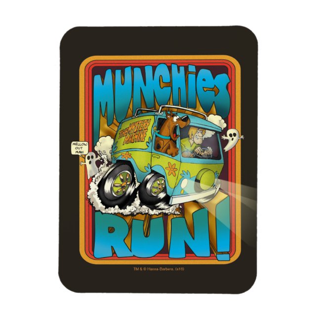 Magnet Flexible Scooby-Doo et Shaggy "Munchies Run !" (Vertical)