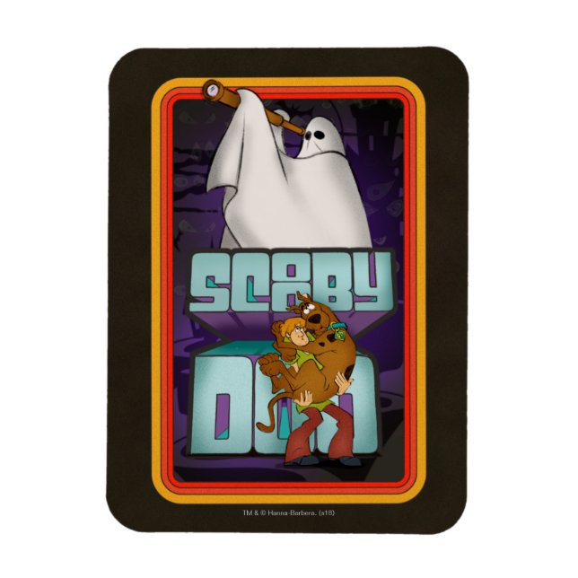 Magnet Flexible Scooby-Doo | Ghost À la recherche de Shaggy & Scoo (Vertical)