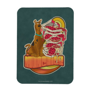 Magnet Flexible Scooby-Doo Pile de Pizza "Munchies" Graphique