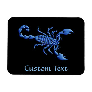 Magnet Flexible Scorpion bleu
