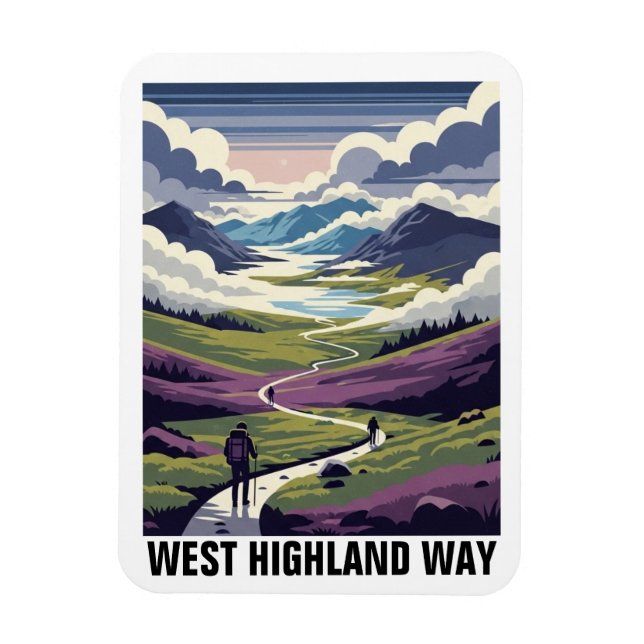 Magnet Flexible Scotland West Highland Way Travel (Vertical)