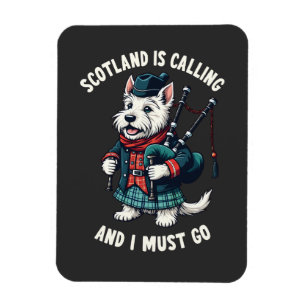 Magnet Flexible Scottish Terrier Dog Scotland appelle et je dois