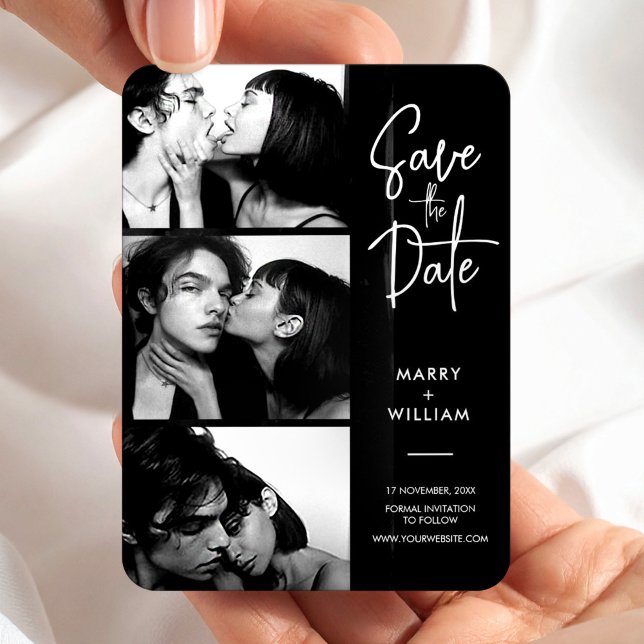 Magnet Flexible Script de cabine photo moderne tendance enregistre (Créateur téléchargé)