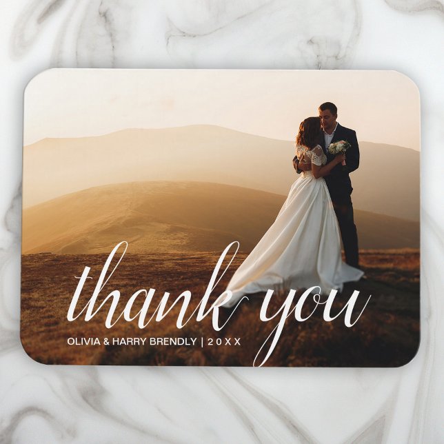 Magnet Flexible Script de mariage élégant | Cadeau Mariage avec ai (Créateur téléchargé)