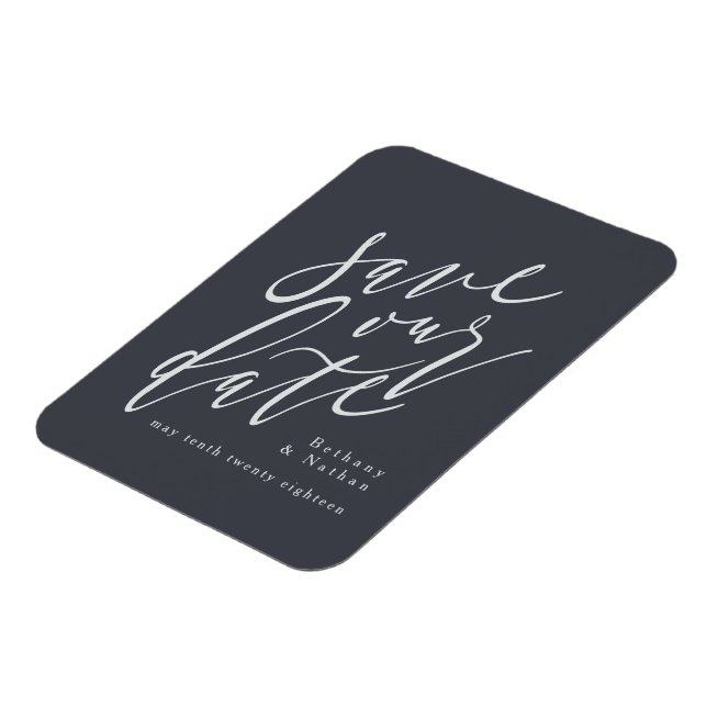 MAGNET FLEXIBLE SCRIPT ENREGISTRER NOTRE DATE (Côté Gauche)