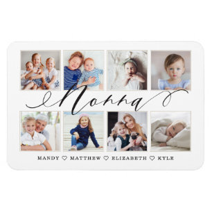 Magnet Flexible Script Nonna moderne   Collage photo pour petits e