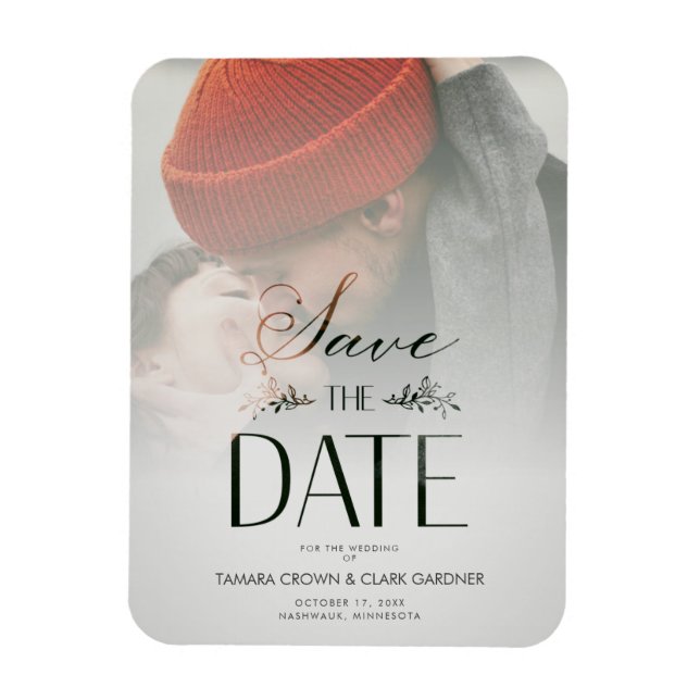 Magnet Flexible Script photo de luxe moderne de transparence Maria (Vertical)
