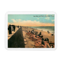 Sea Wall, Galveston, Texas 1912 Vintage