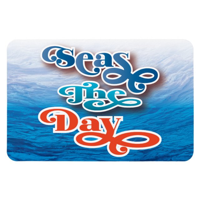 Magnet Flexible Seas The Day Beach Cruise Travel (Horizontal)