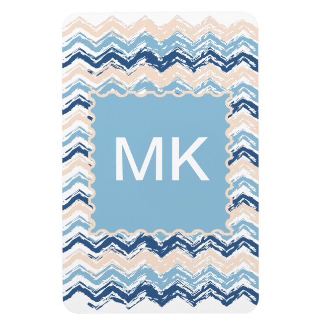 Magnet Flexible Seashore Scribble ZigZag (Vertical)