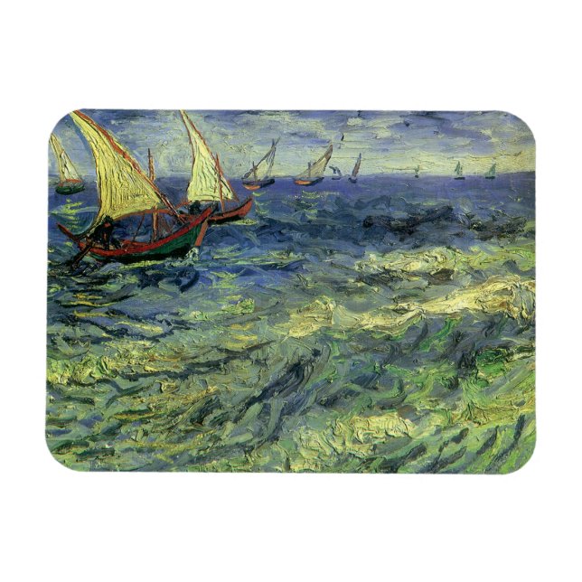 Magnet Flexible Seasons à Saintes Maries par Vincent van Gogh (Horizontal)