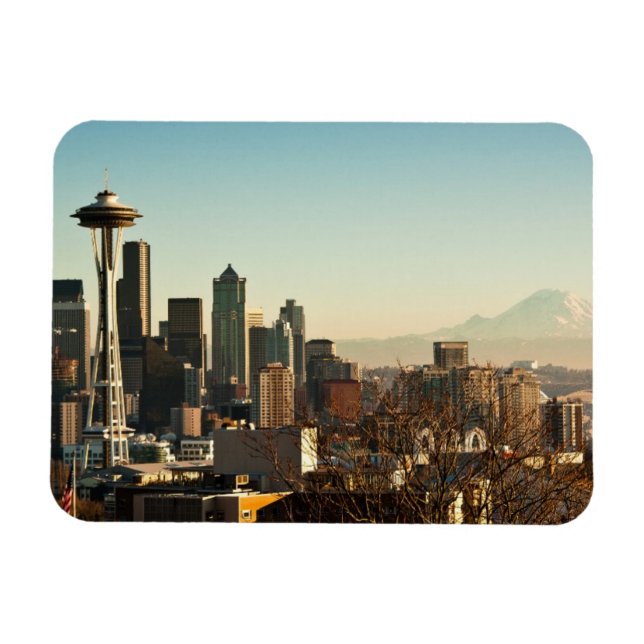 Magnet Flexible Seattle skyline et Space Needle (Horizontal)