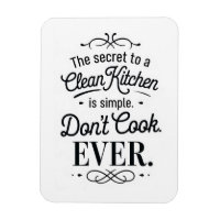 Secret de cuisine propre et humoristique