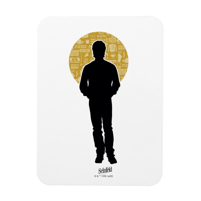Magnet Flexible Seinfeld | Jerry Seinfeld Silhouette (Vertical)